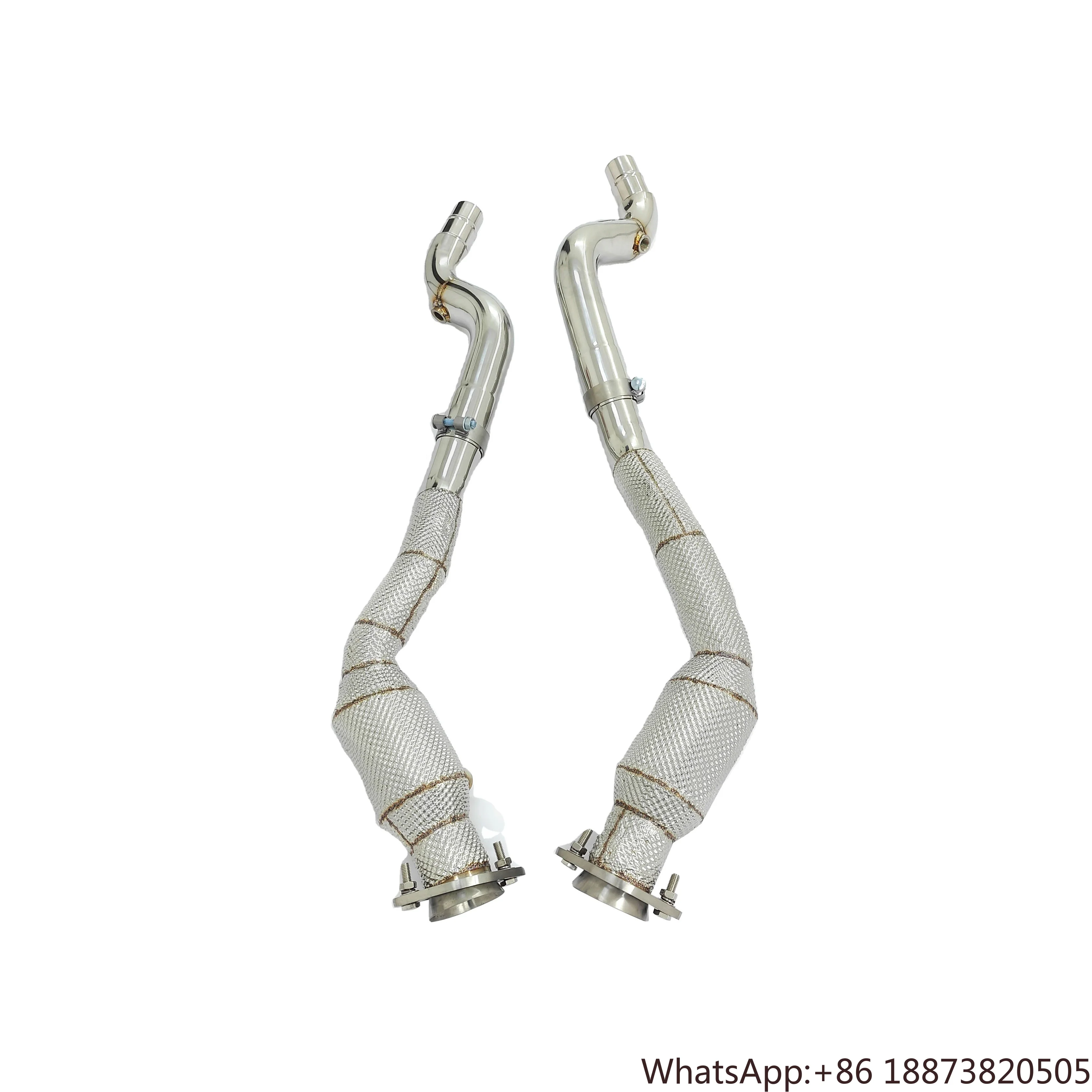 High Quality Exhaust Downpipe for Jaguar F-type F-pace 3.0T SS304 Auto Performance Parts Headers