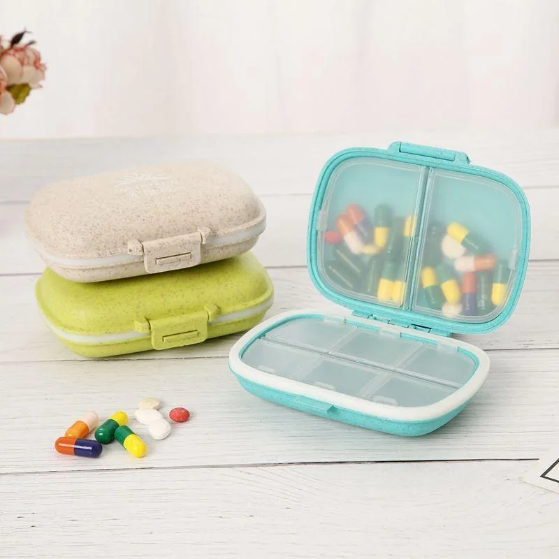 Portable Small Medicine Box Three Meals a Day Sealed Moisture-proof Seven Days a Week Carry-on Drugs Drug Sub-packaging Storage