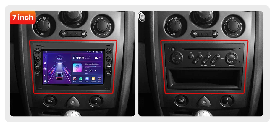 Junsun Wireless Carplay Android Auto Autoradio für Renault Megane 2 2008-2015 GPS Auto intelligente Systeme Smart Autoradio – Detail 2