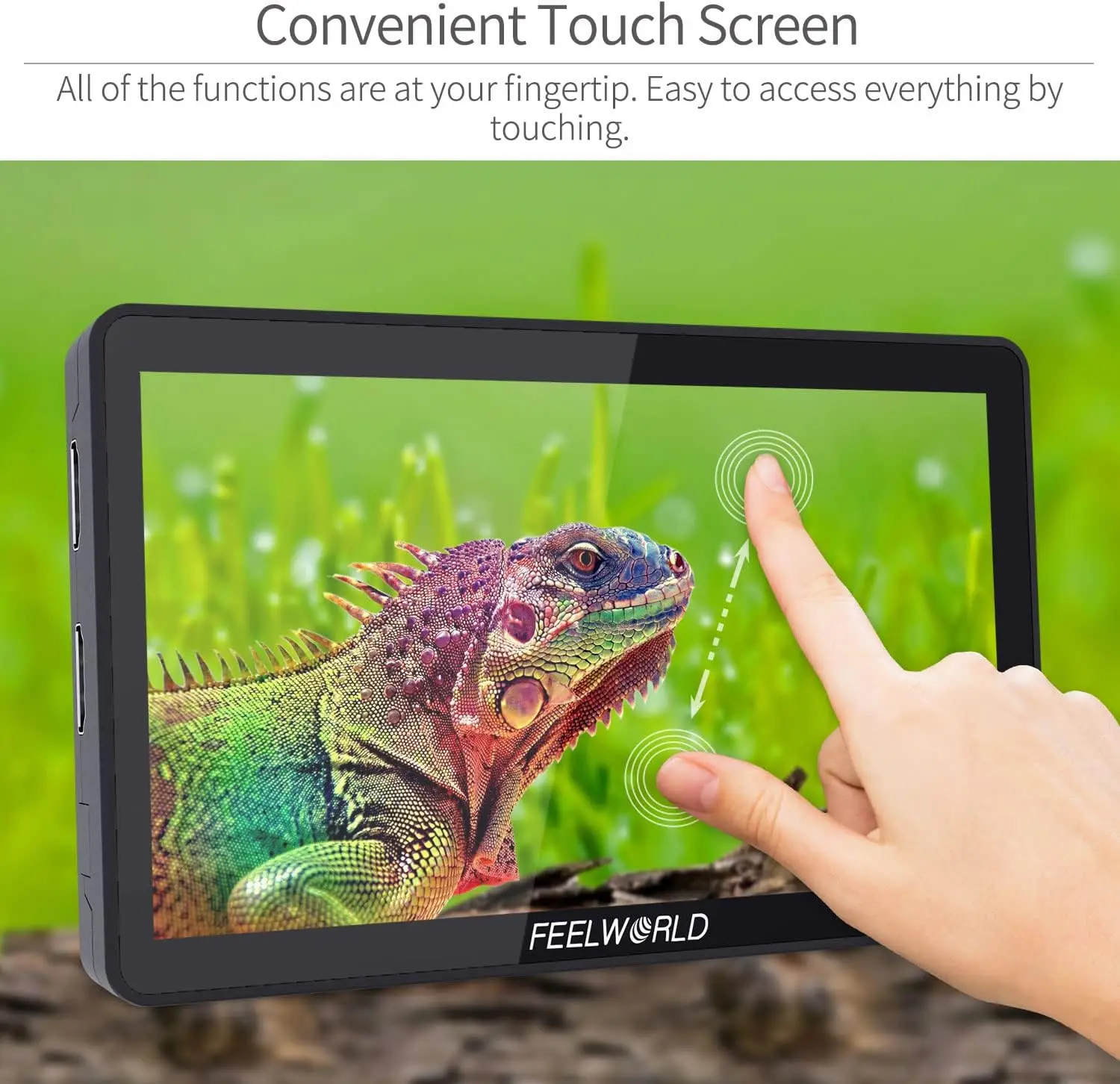 FEELWORLD F6 Plus V2 6 Inch 3D LUT Touch Screen DSLR Camera Field Monitor IPS Video Peaking Focus Assist FHD1920x1080