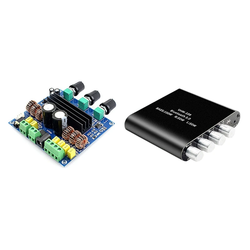 

ABGZ-1Pcs 2,1 плата цифрового усилителя мощности и 1 шт. Hifi Bluetooth стерео аудио сабвуфер усилитель платы Tpa3116