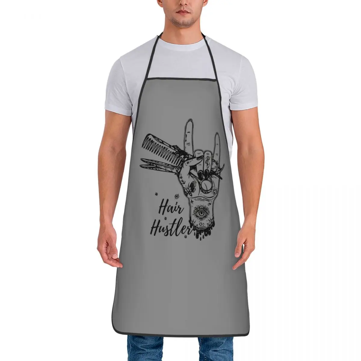 Hustler NAL Essential Apron Kitchen Chef Barber Hairdresser Fashion Trend Hairstyle Tablier Cuisine for Cooking Baking Gardening