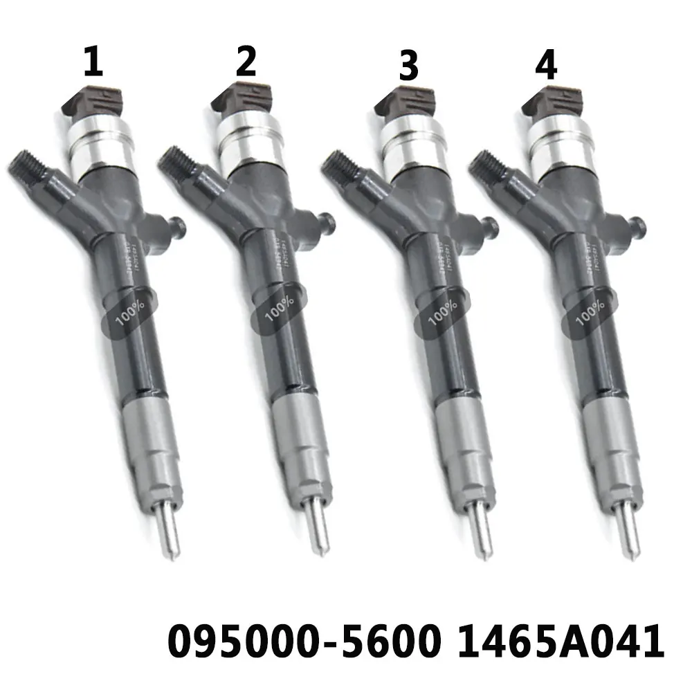 4PCS Diesel Injector 1465A041 095000-5600 Common Rail Fuel Injector SM295040-6230 SM295040-6220 for Mitsubishi L200 4D56 engine