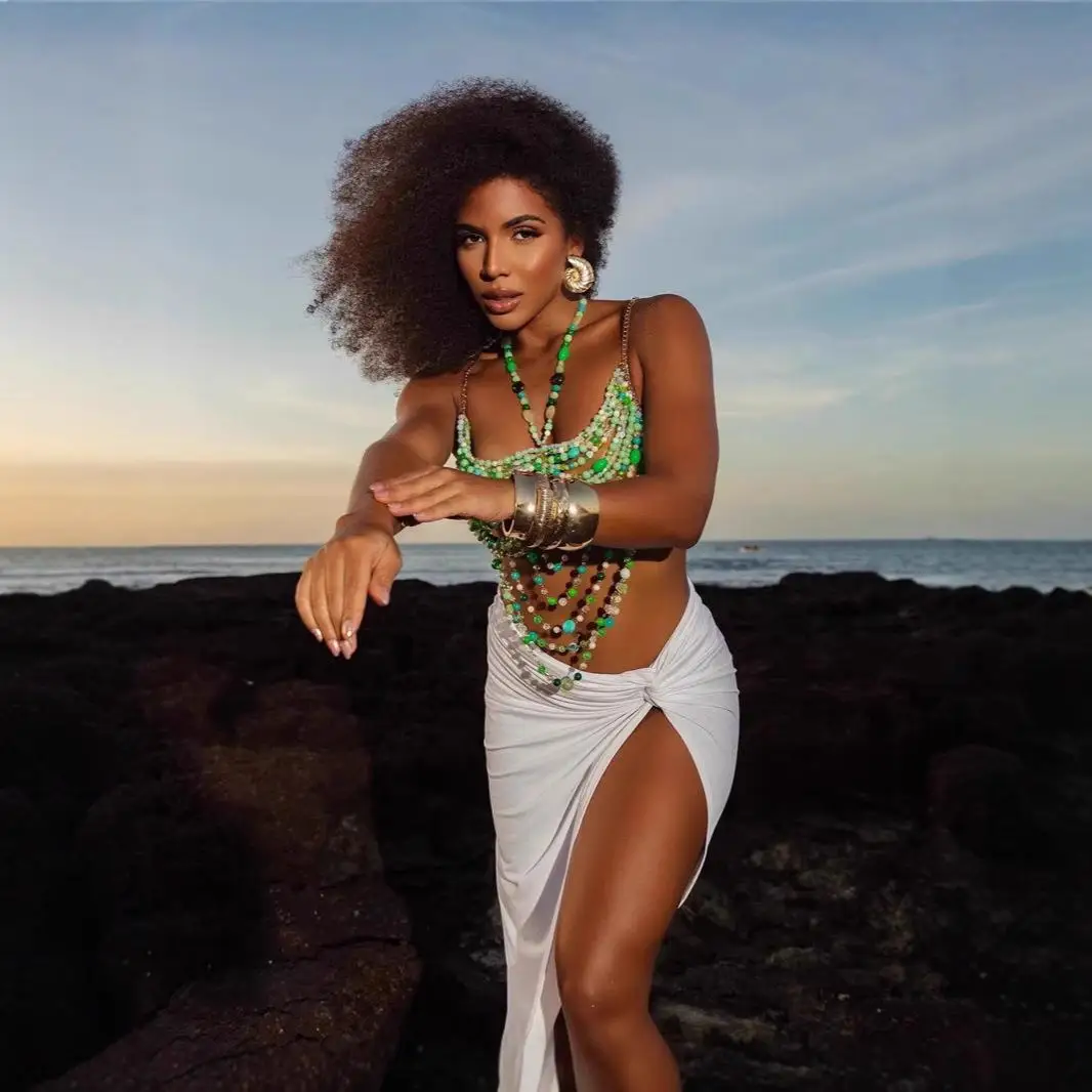 

Cleanfit Sle жемчужная цепочка с кисточками для тела, трансграничная Ne висячая верхняя одежда, модный ремень с декором на груди, Y25286, женский жилет