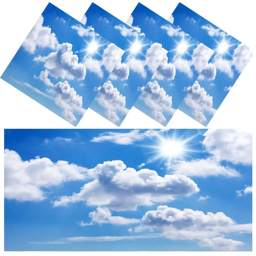 120*60cm Lampshade 19 Styles Anti-glare Magnetic Light Filters with 10 Magnetic Buckles Cloud Fabric Lampshade Home