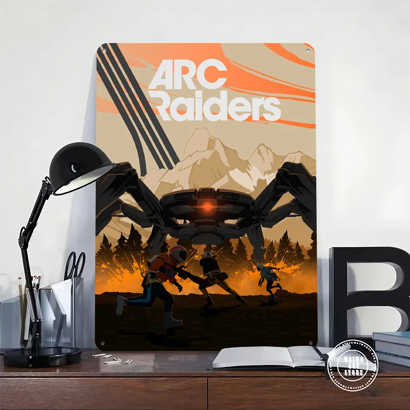 Arc Raiders Game Metal Poster Customized Wall Art Retro Vintage Tinplate Signs for Fans Bedroom Decorations Wand Deko Desk Decor