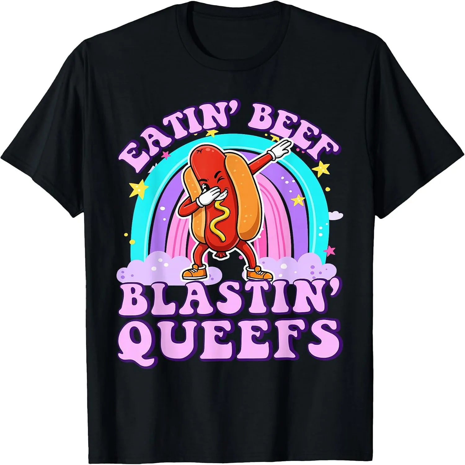 Eatin' Beef Blastin' Queefs Funny Embarrassing Men Women T-Shirt
