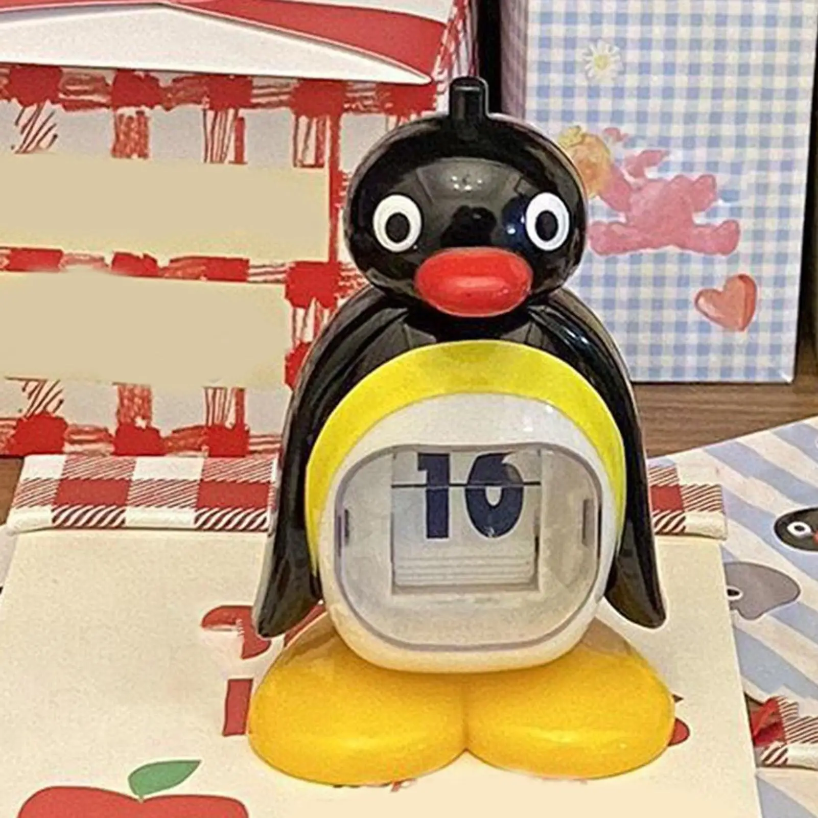 

Настольный календарь-перпетуум-пресс «Пингвин»: милый ретро-декор в виде животного, креативное украшение для дома и офиса, подарки на Рождество и День рождения