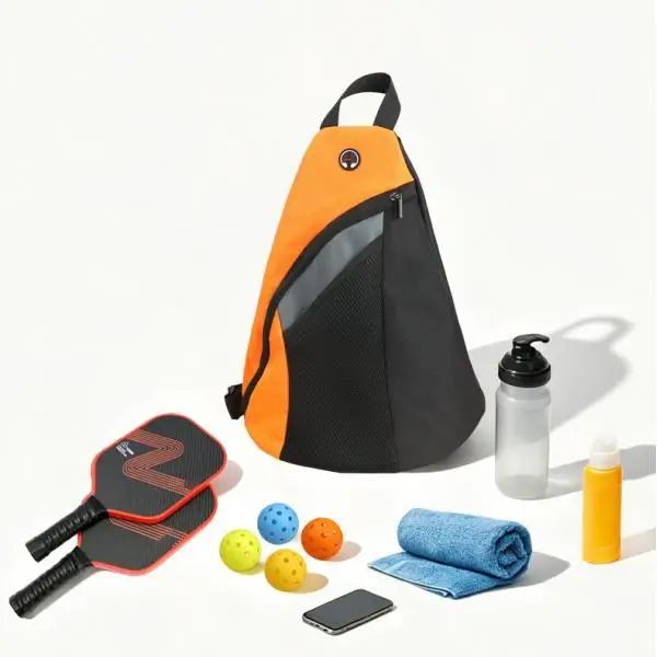 Pickleball Bag Men Women Versatile Shoulder Sack Pickleball Equipment Storage Carrier for Outdoor Tennis Training view 4