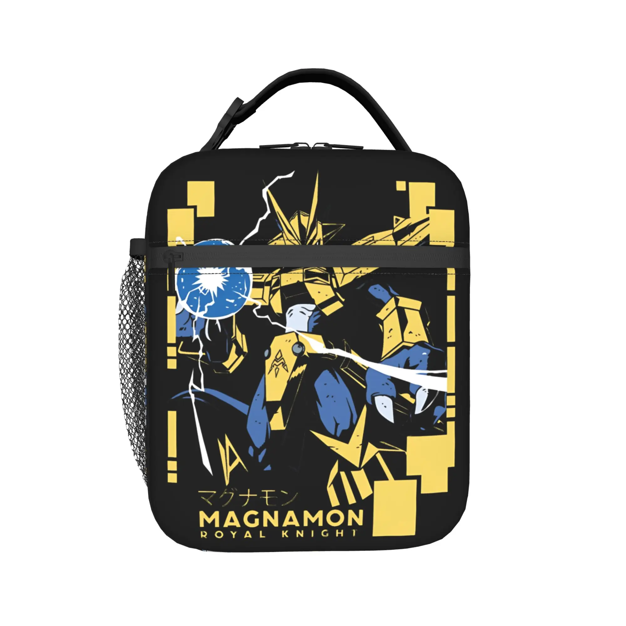 

Digital Monster Digimon royal knight Merch Insulated Lunch Bag For Picnic Food Box Leakproof Cooler Thermal Bento Box