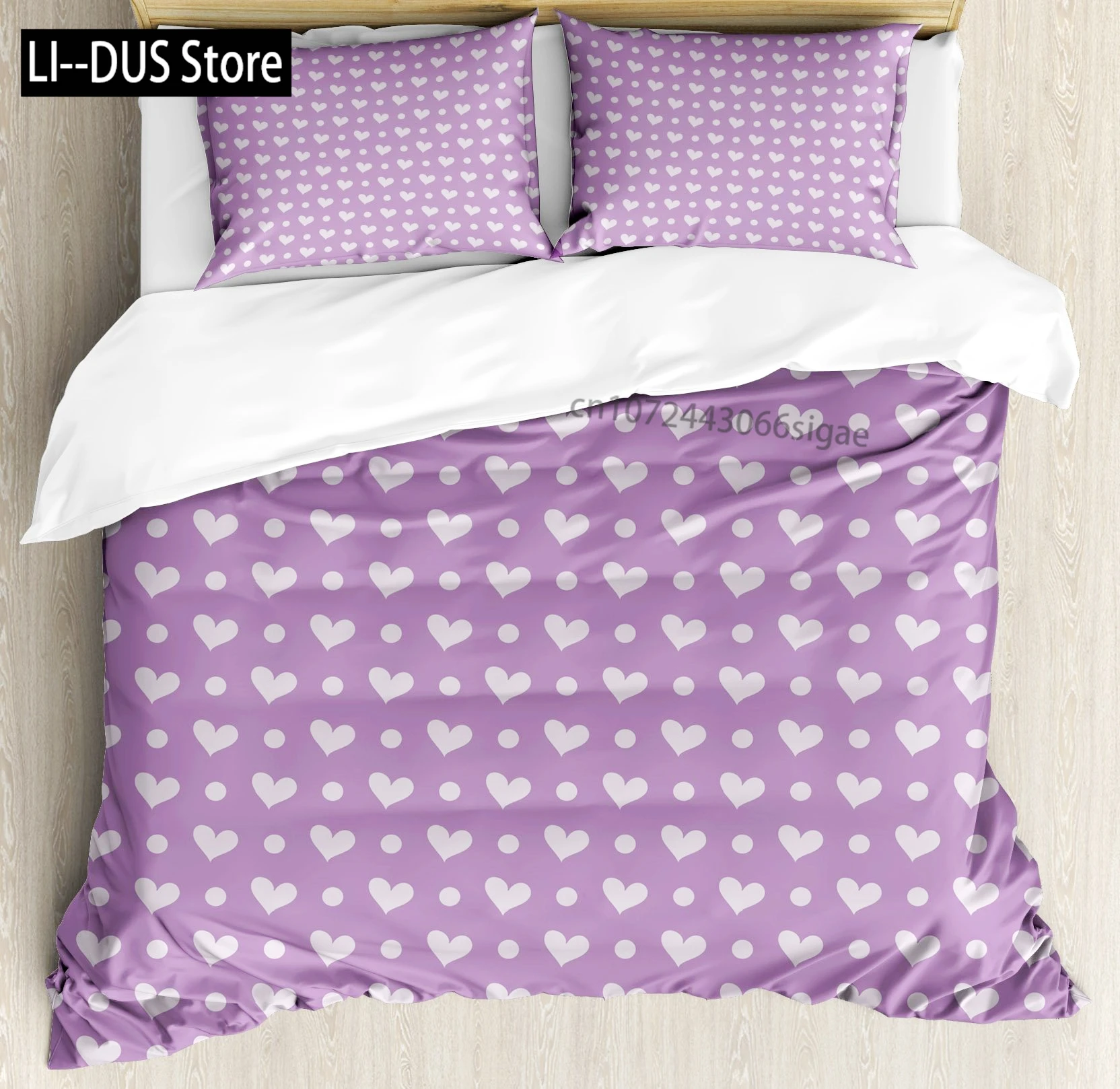 

Purple Violet Duvet Cover Set, Wild Orchids Petal Flower Print, Decor 3 Piece Bedding Set with 2 Pillow Shams, Queen Full Size