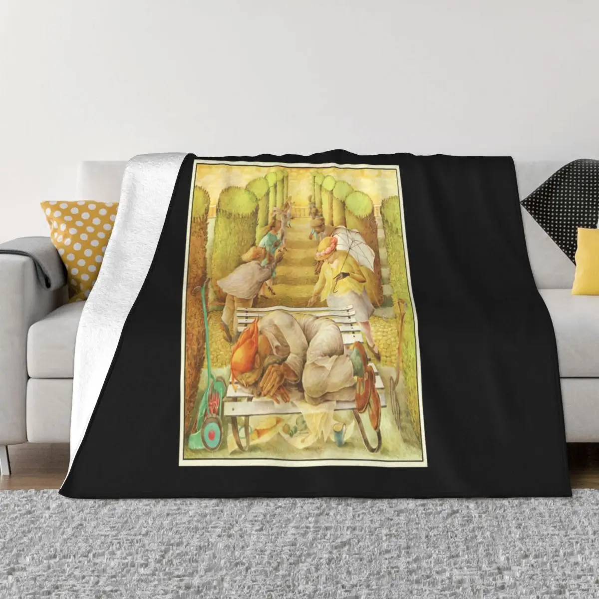 Genesis Selling England By The Pound 1973 Yellow Progressive Rock Streetwear Classic Unisex On Sale Throw Blanket