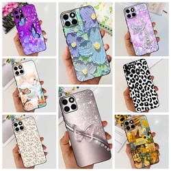 For Infinix Smart 6 HD X6512 Soft Case Black Matte Cases For Infinix Smart6 X6511 Smart 6 Plus X6823 Oil Painting Capas Coques