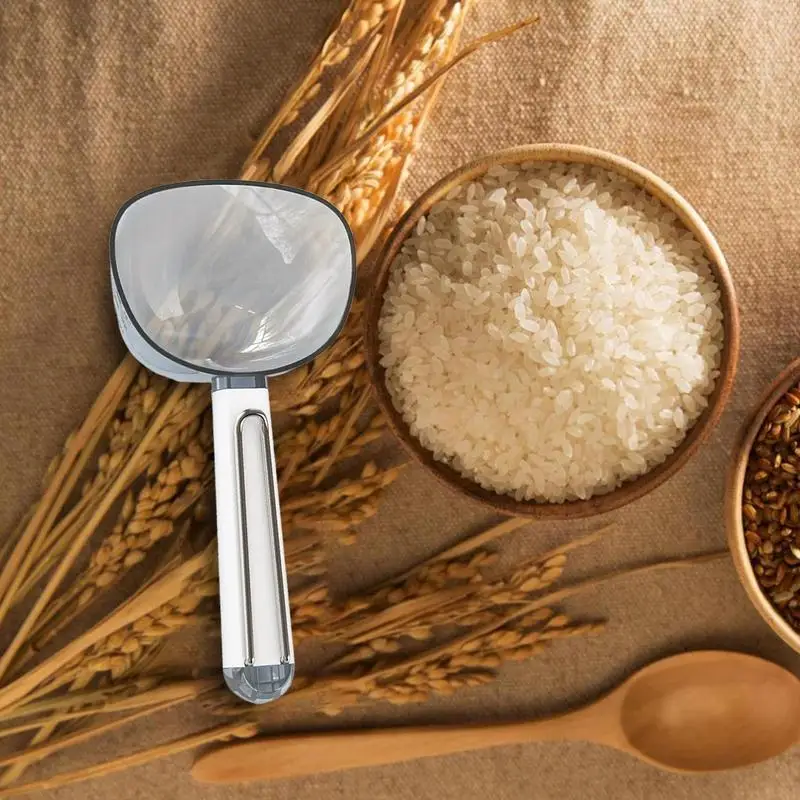 Scoop da cucina multiuso Scooper per ghiaccio trasparente utensili per alimenti sigillatura innovativa paletta per farina multiuso ergonomica per