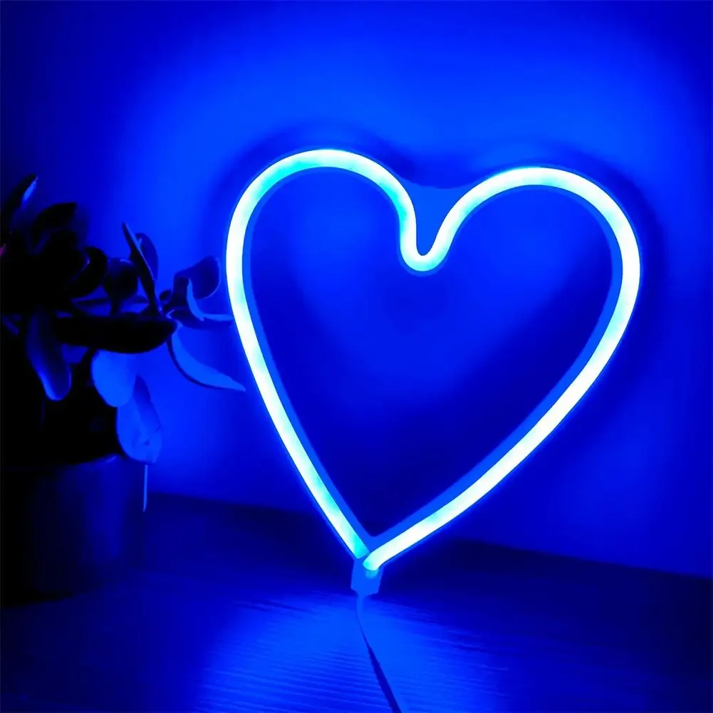 LED Neon Light Love Shape para Festa de Casamento, Proposta, Aniversário, Cena De Confissão, Layout Decoração, 5V