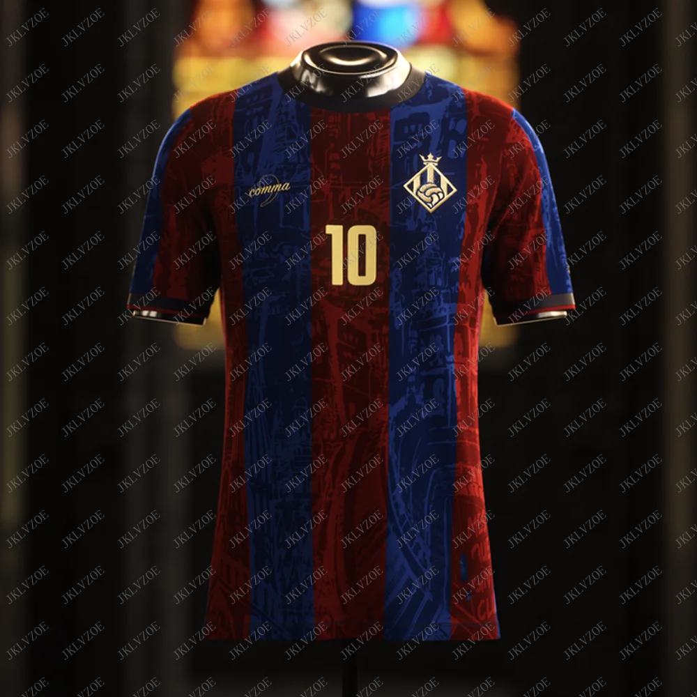 10 Barcelona fútbol camiseta hogar hombres niños adultos hombre Top tren equipo camiseta tren niños camiseta niños ropa niños Fans 2024_25