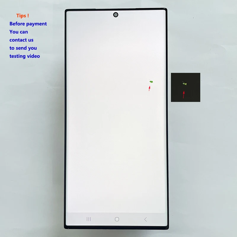 NONE AMOLED 6,8 Zoll mit Defektpunkt für Samsung Galaxy S23 Ultra LCD S918 S918B S918U Display Touch Digitizer Montage 5
