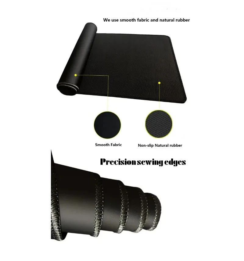 منصات ماوس الألعاب حصيرة ماوس السيارة الرياضية الرائعة وسادات مكتب كبيرة غير قابلة للانزلاق لوحة المفاتيح المطاطية لوحة المفاتيح حافة مخيطة #6