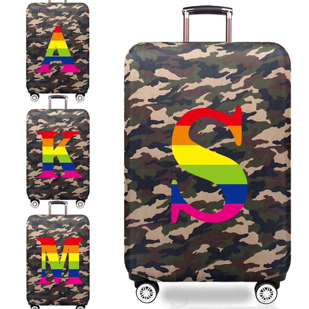 

Luggage Cover 18-32inch Travel Accessories Wear Resistant Camouflage Style Options Dust Cover Rainbow Series Protective Case