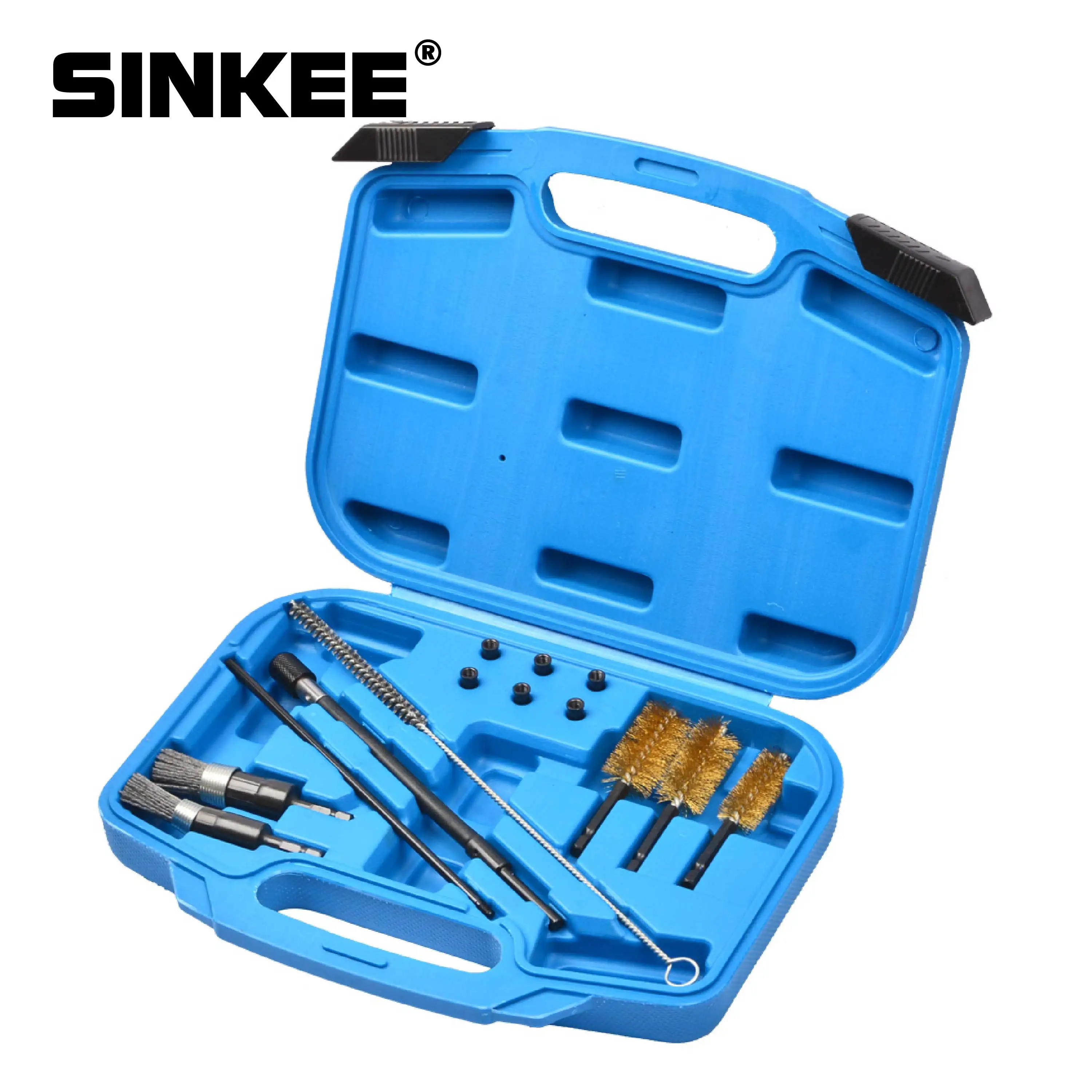 Diesel Fuel Injector Seat Cleaner Set Washing Cleaner Bristle Kit Cleaning Brushes Auto Repair Tools Car Cleaning Tool