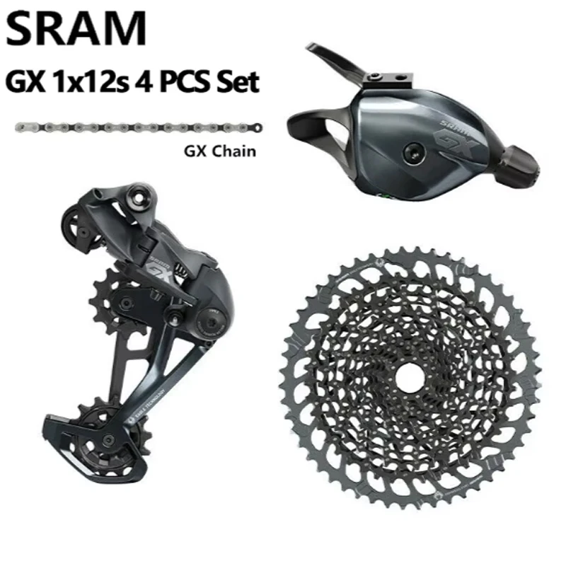 SRAM Eagle GX SX NX Groupset 1x12S Bicycle Groupset MTB Bike Shifter Lever Long Cage Rear Derailleur Cassette Chain 4 PCS Set