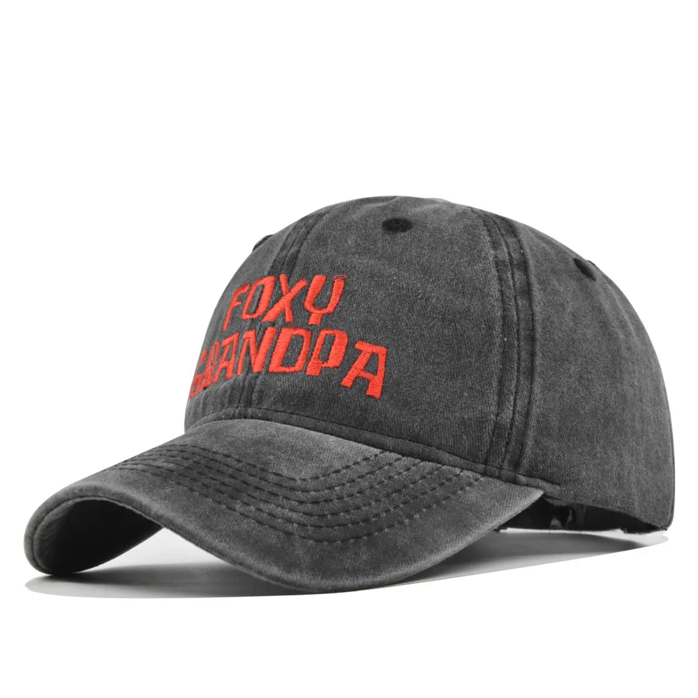 

Vintage Washed Distressed Baseball Cap Letter Embroidered Baseball Cap Washed Vintage Sun Hat