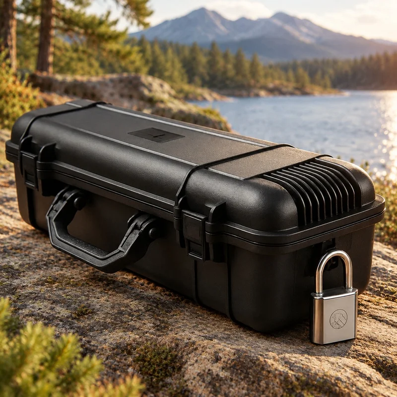 Durable Hard Case with Foam Cushion for Equipment and Cameras, Shock-Resistant Protective Storage, Available in 6 Dimensions