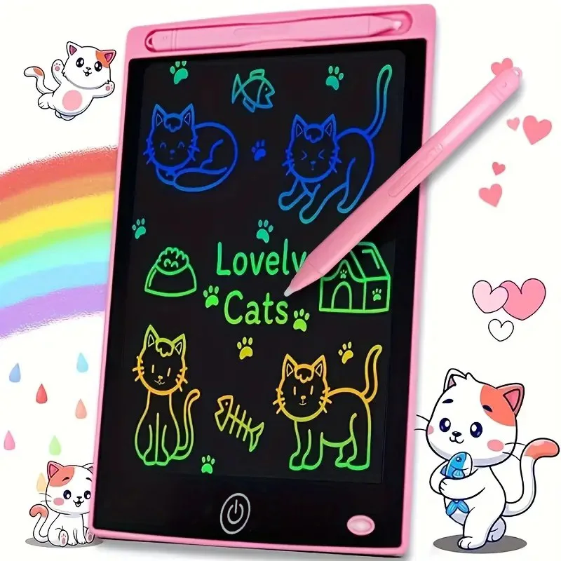 

Детская доска для рисования жидкими чернилами, цветная ЖК-доска для письма со стилусом для развития творчества, обучающая игрушка с экраном, который можно стирать
