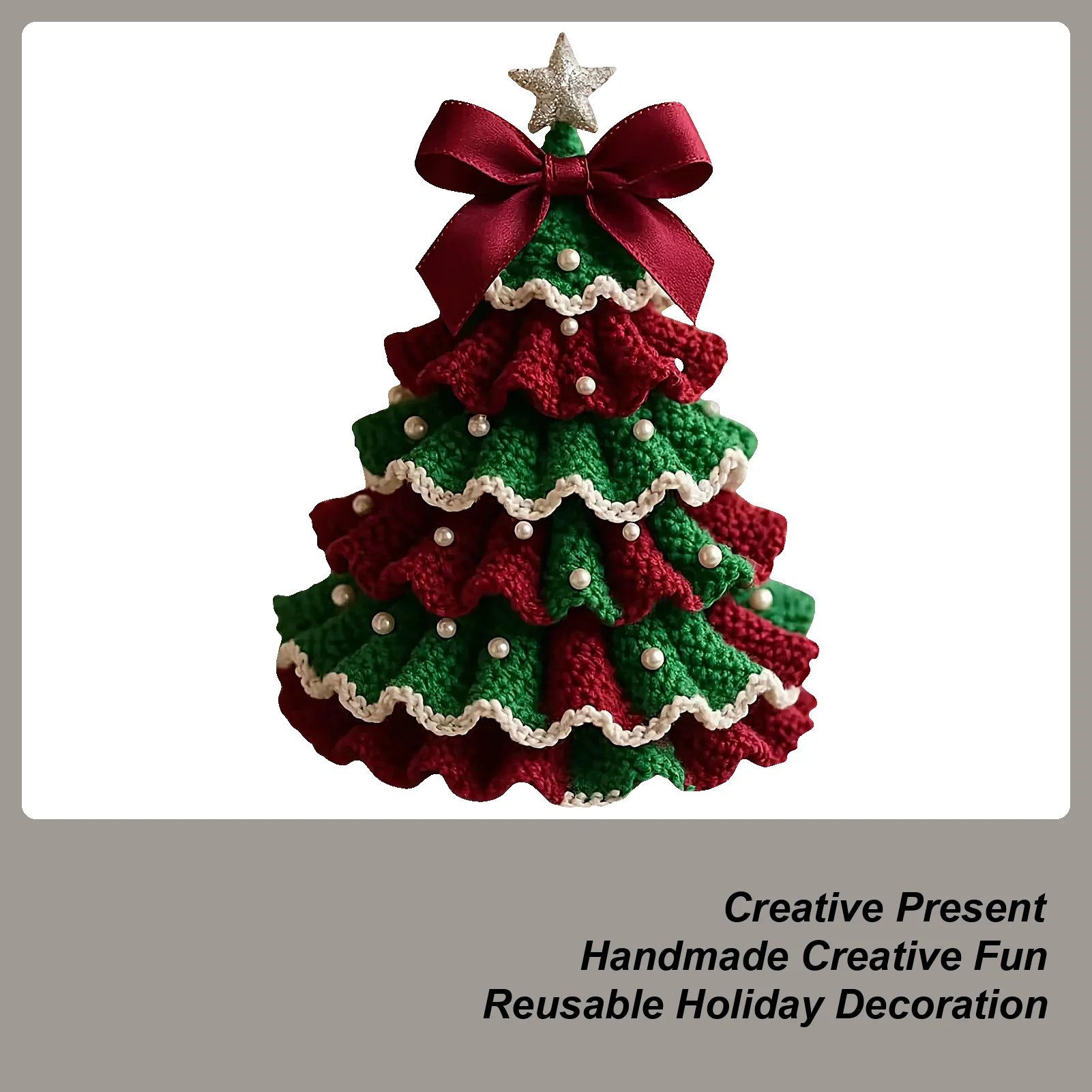 

Пряжа Рождественская елка Настольный декор Вязание крючком Рождественская елка Украшение дома Центральная часть стола для стола Подоконник Гостиная