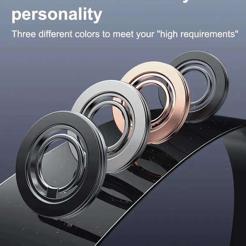 

Gear Click For MagSafe Double Sided Magnetic Phone Ring Holder Portable Folding Phone Stand Accessories Support Bracket Grip Tok