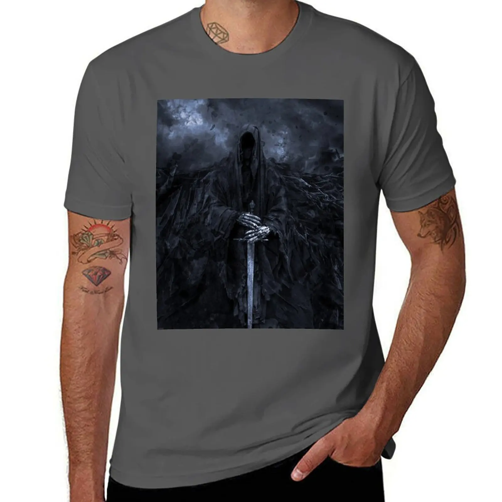 nazgul T-Shirt Basic Simple Design Short Sleeve Shirt