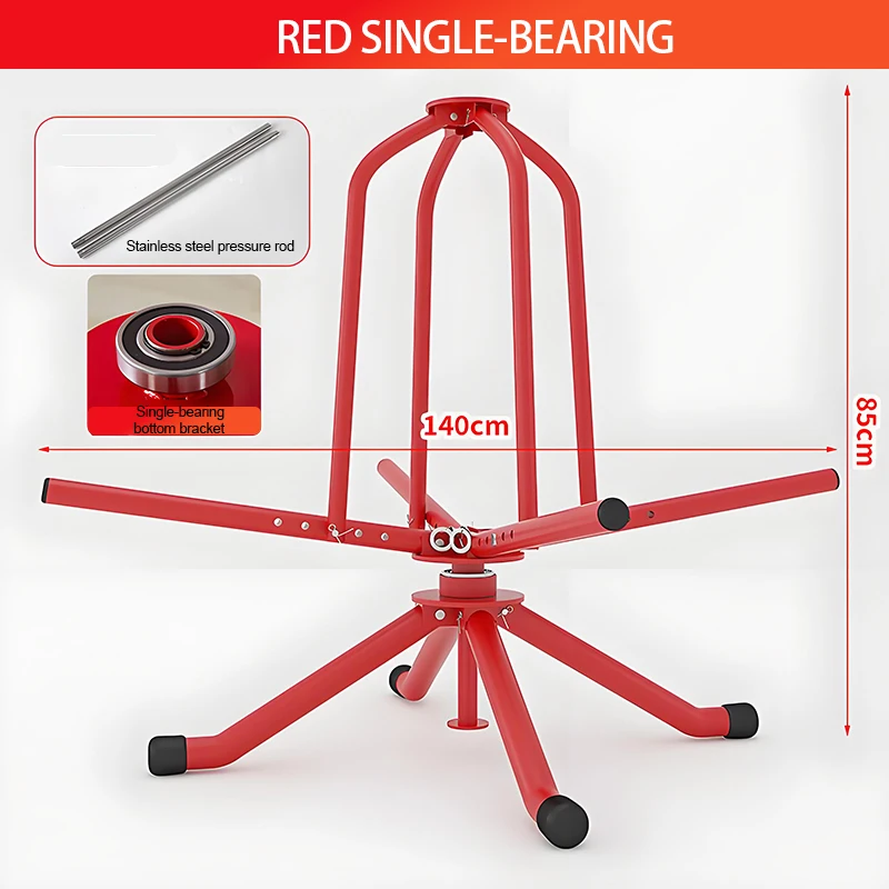 Uncoiler Durable PEX Decoiler Floor Heating Pipe Rack Underfloor Heating Pipe Decoiler Portable Radiant Floor Heating Pipe