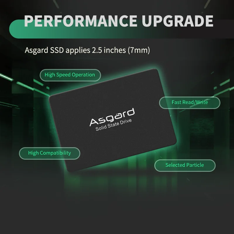 Imagem -04 - Asgard-disco Rígido Hela Série Sata3 512gb 1t 2t Ssd Polegadas para Desktop e Laptop