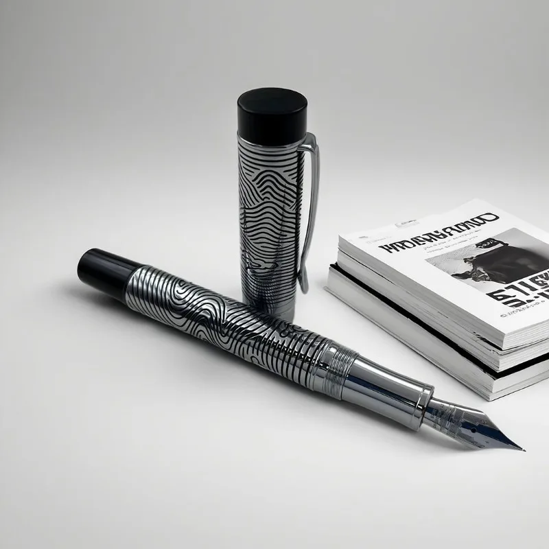 PENCHEN Advanced Brass Fountain Pen for Office and Student Handwriting Practice F 0.5MM Universal High Aesthetic Collection Pen