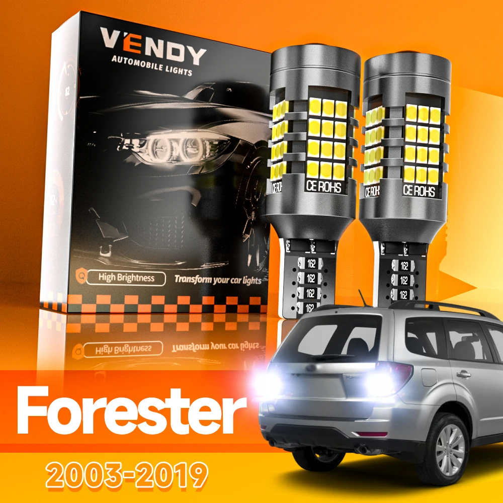 2 uds para Subaru Forester SG SH SJ SK 2003-2019 luz LED de marcha atrás lámpara de respaldo 2008 2009 2012 2013 2015 2016 accesorios Canbus