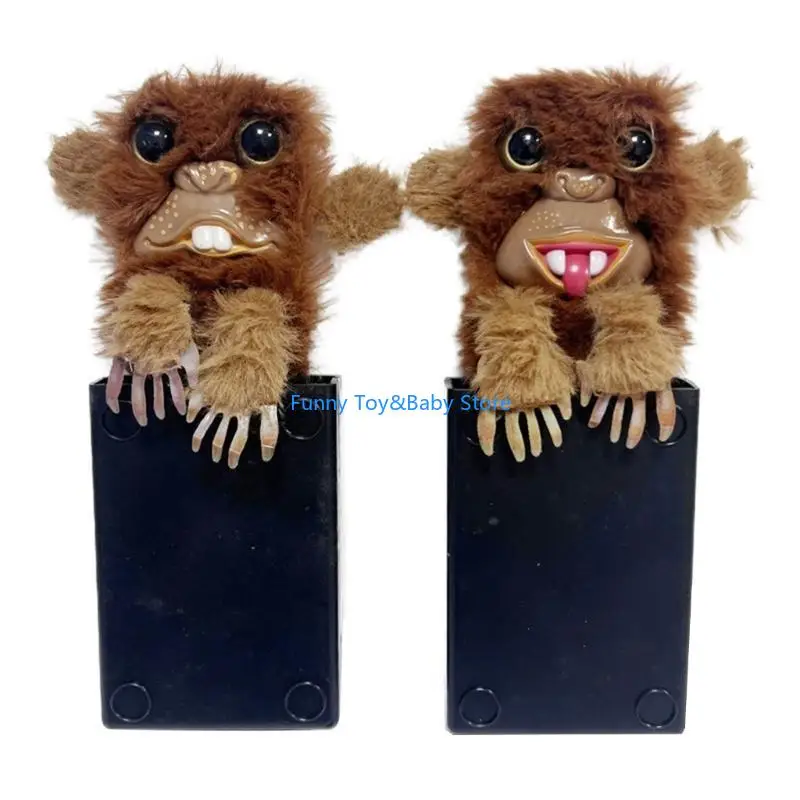 

C90B Hilarious Halloween Mischiefs Monkey Box Scary Monkey Box Prank Toy