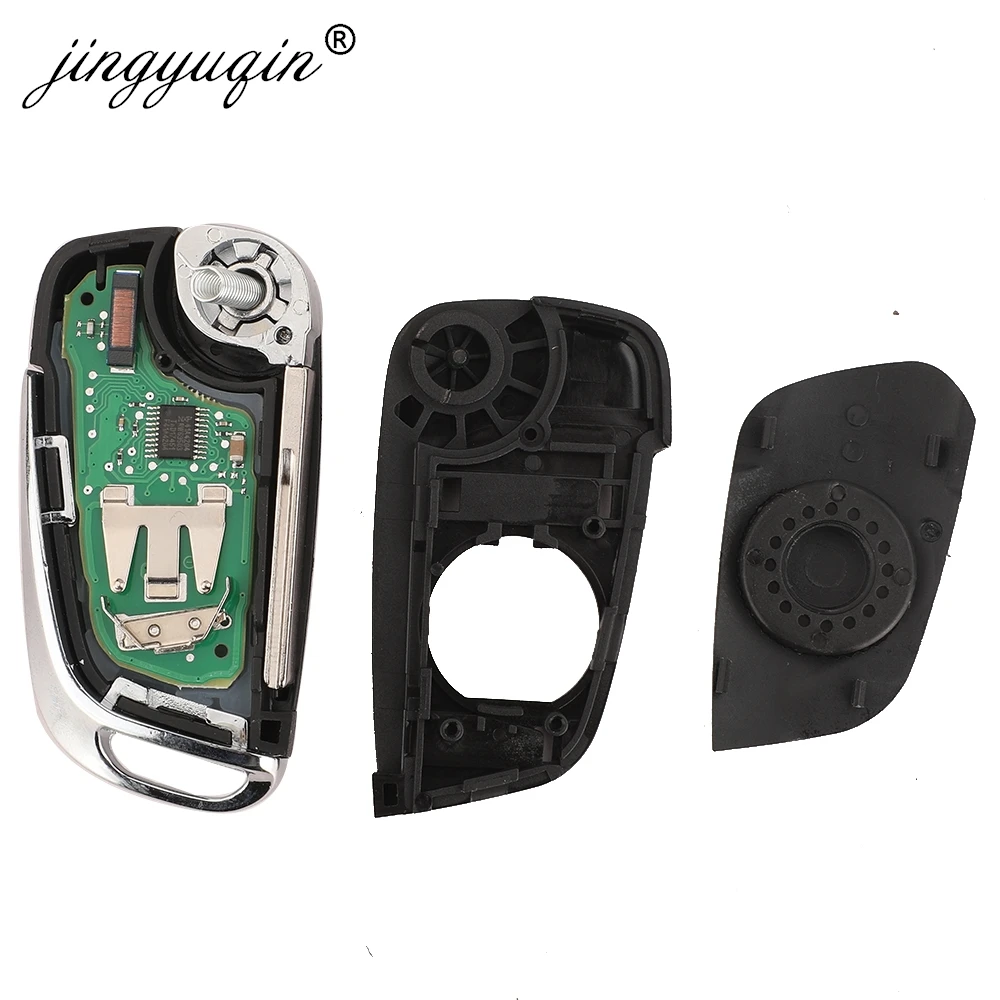 Jingyuqin Chiave Auto Chiave A Distanza 434Mhz ID46 PCF7941 Fob per Citroen С2 C4 С3 С5 C6 DS4 DS3 DS5 C-Elysee Peugeot 307 6490KF 5FA010354