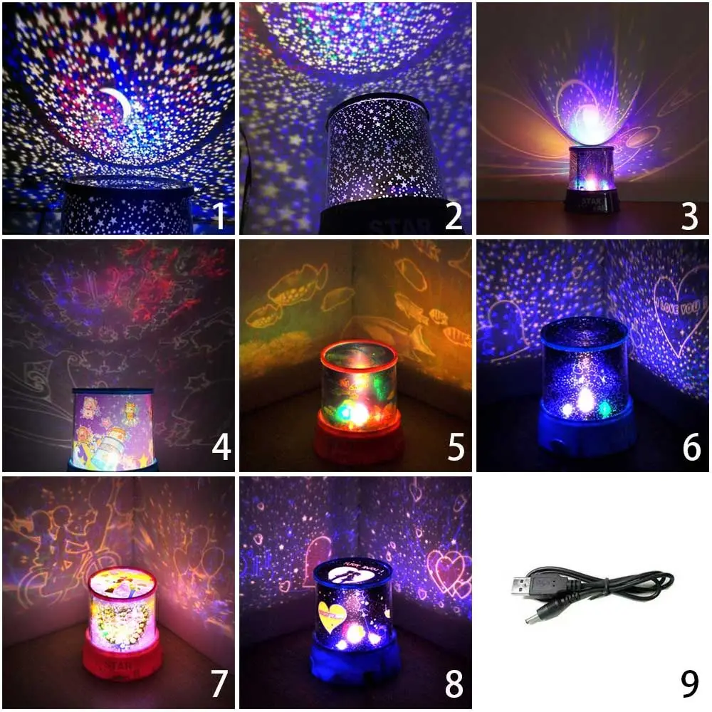 回転音楽テーブルランプ屋内照明バレンタインデープロジェクターランプ LED ギャラクシーライトナイトライトスタープロジェクター