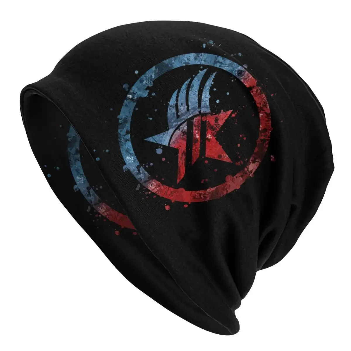 Mass Effect Renegade Paragon Combo Splatter Skullies Beanies Hats Hip Hop Men Ski Caps Warm Multifunction Bonnet Knitting Hats