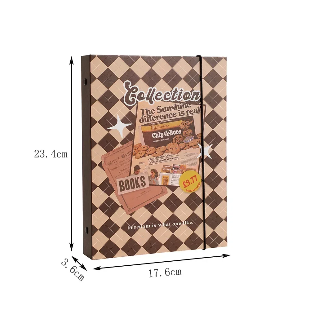 Cartão de armazenamento retrô ídolo livro perseguindo photocard coletar pasta suporte de papelaria kpop losango fotos estrelas álbum foto