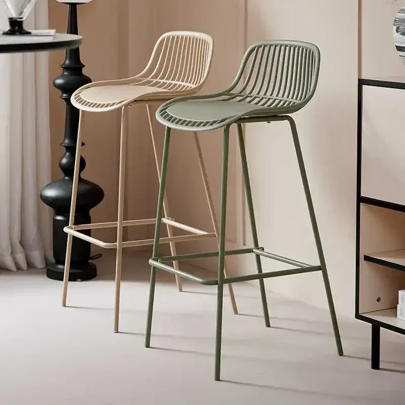 

Unique Reception High Chairs Salon Reception Backrest Light Luxury Bar Chairs Party Ergonomic Sillas Altas Para Barra Furniture