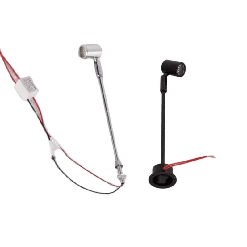 

Surface Mounted 3W DC12V Led Showcase Light For Exhibition Display 300mm AC240V Led Mini Spot Jewelry Adjustable spotlights