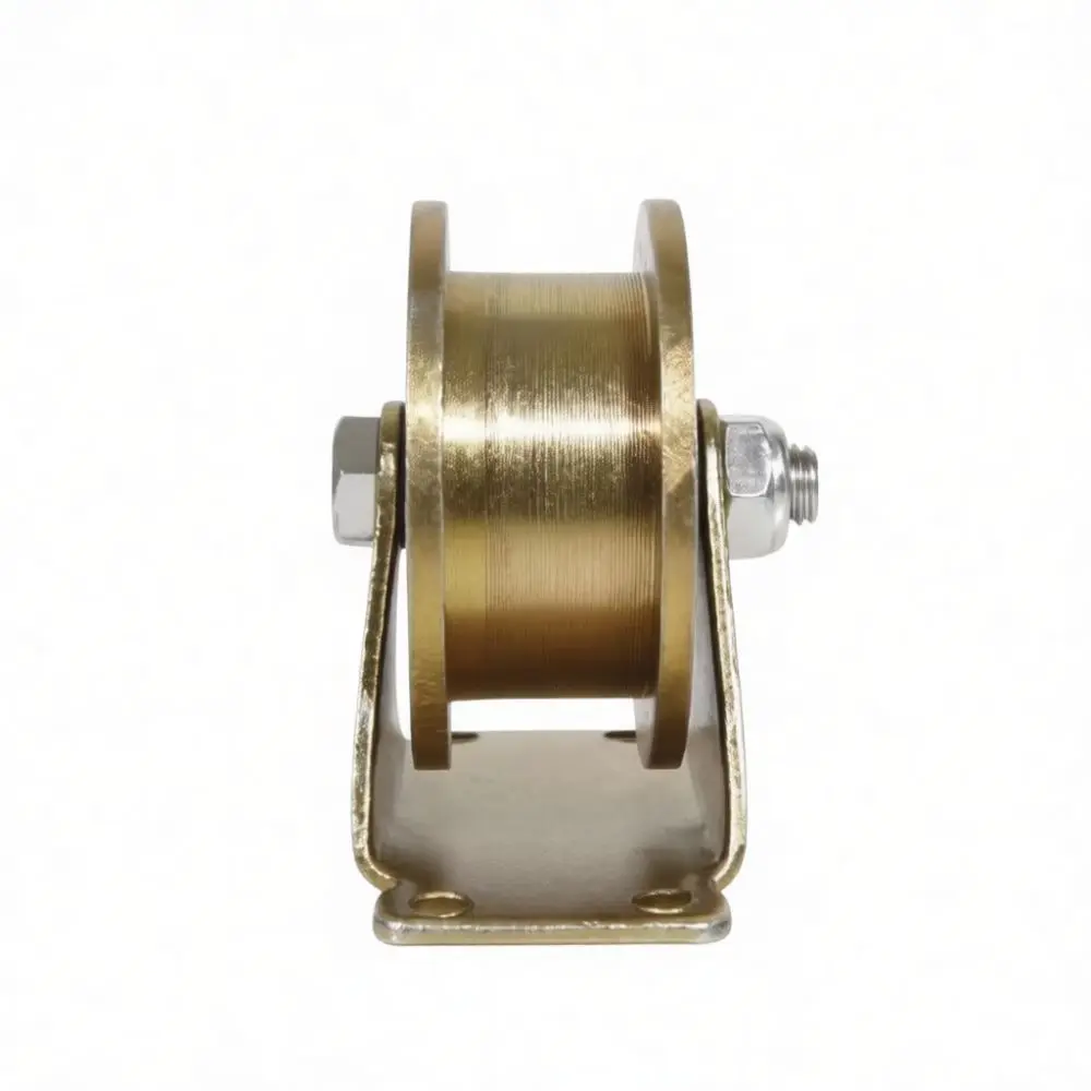 Industrial Grade Sliding Gate Pulley Wheel V Type U Type For Steel Track Rail Hardware Heavy Duty Door Movement Component