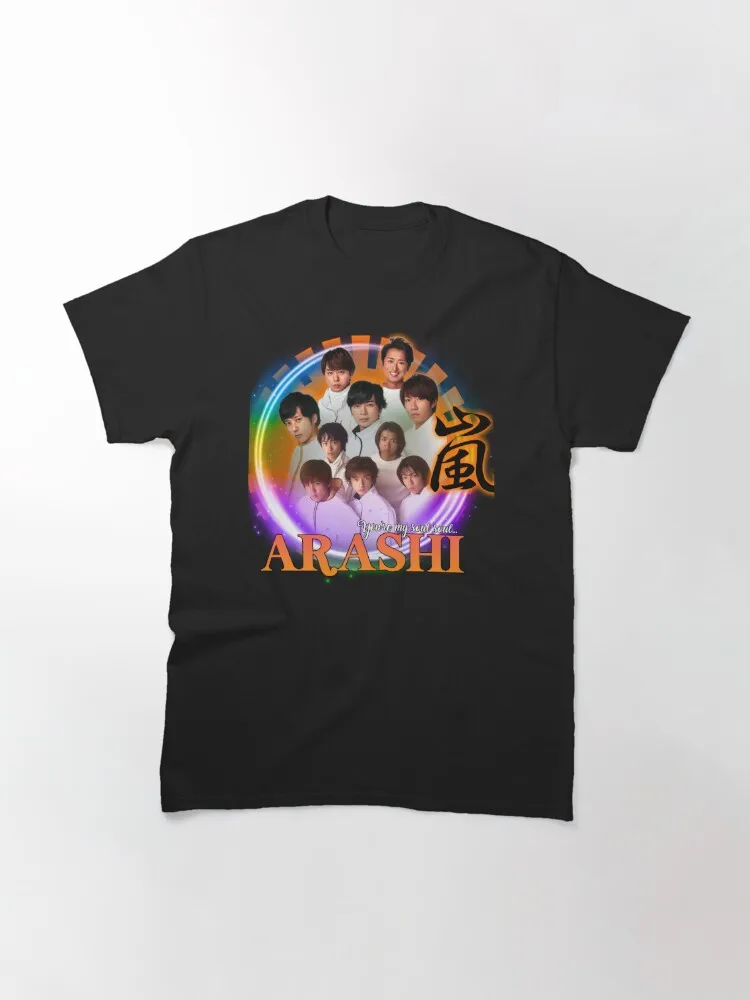 Arashi Amnos Classic T-Shirt Short Sleeve Tops Tees Cotton Print Tshirts New Fashion Top Tees