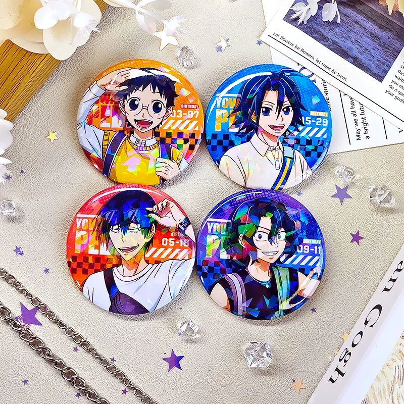 Yowamushi Pedal Brooch Onoda Sakamichi Brooches for Women Teshima Junta Fashion Jewelry Aoyagi Hajime Badges Pins Todo Jinpachi