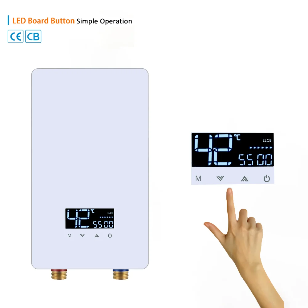 سخان مياه كهربائي فوري يستخدم في الحمام ، شهادة Cb ، ، ، 8.5 كيلو وات