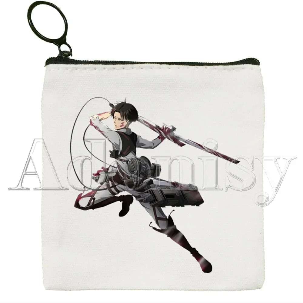 Attack on Titan New Women's Bag Pure White  Handmade Cloth Bag Coin Purse Whiteboard  Bag Handbag