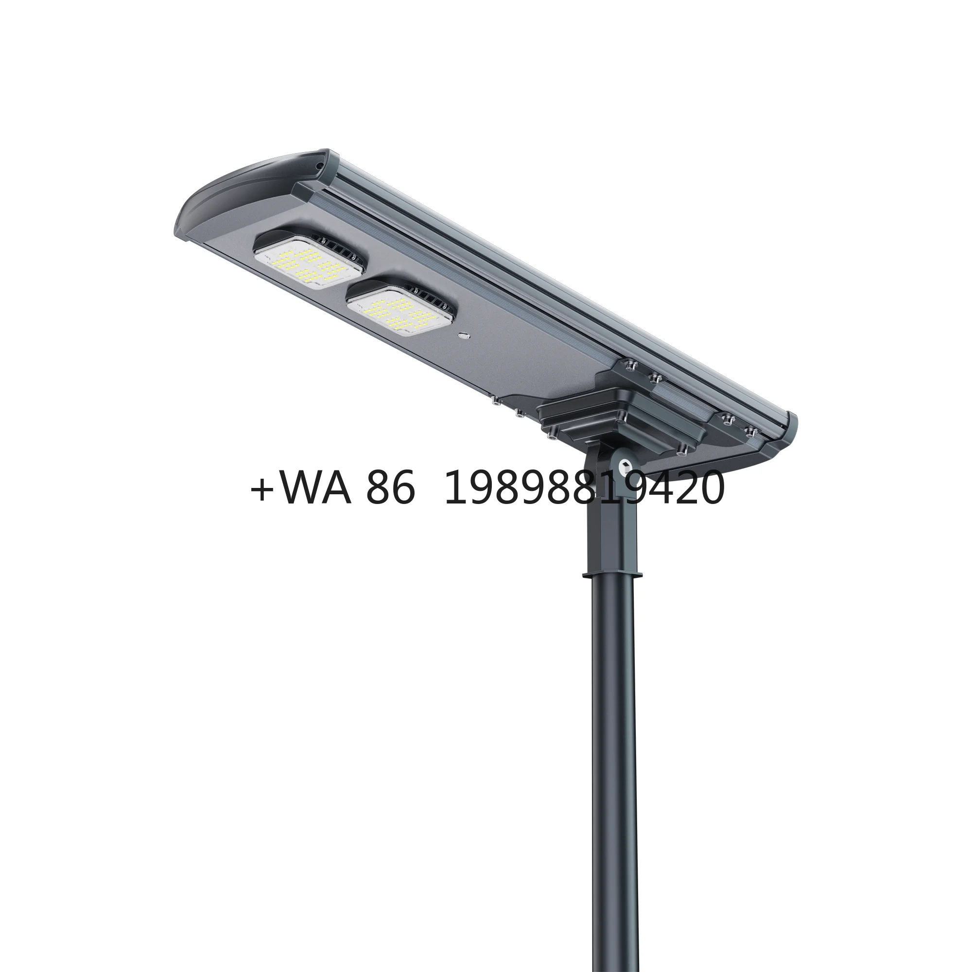 

Solar Street Lamp 20w 30W 40W IP66 Integrated All in One LED Street Light with Pole