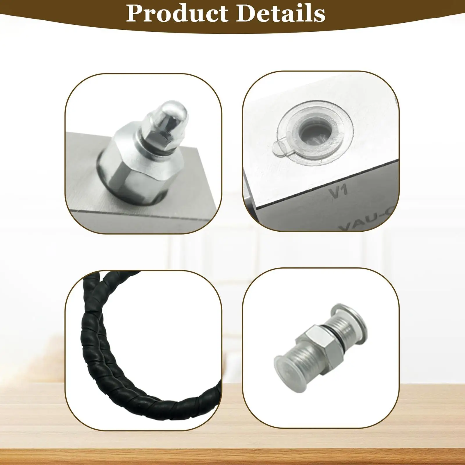 Mini Excavator Cushion Valve Steel Hydraulic System Accessory Kit High Performance Replacement for Construction Vehicles