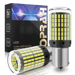 Lâmpadas LED Canbus para luz de sinalização, S25, 1156, BA15S, P21W, BAU15S, PY21W, T20, 7440, W21W, 3157, 1157, P21, 5W, 3014, 144smd, PCes 2